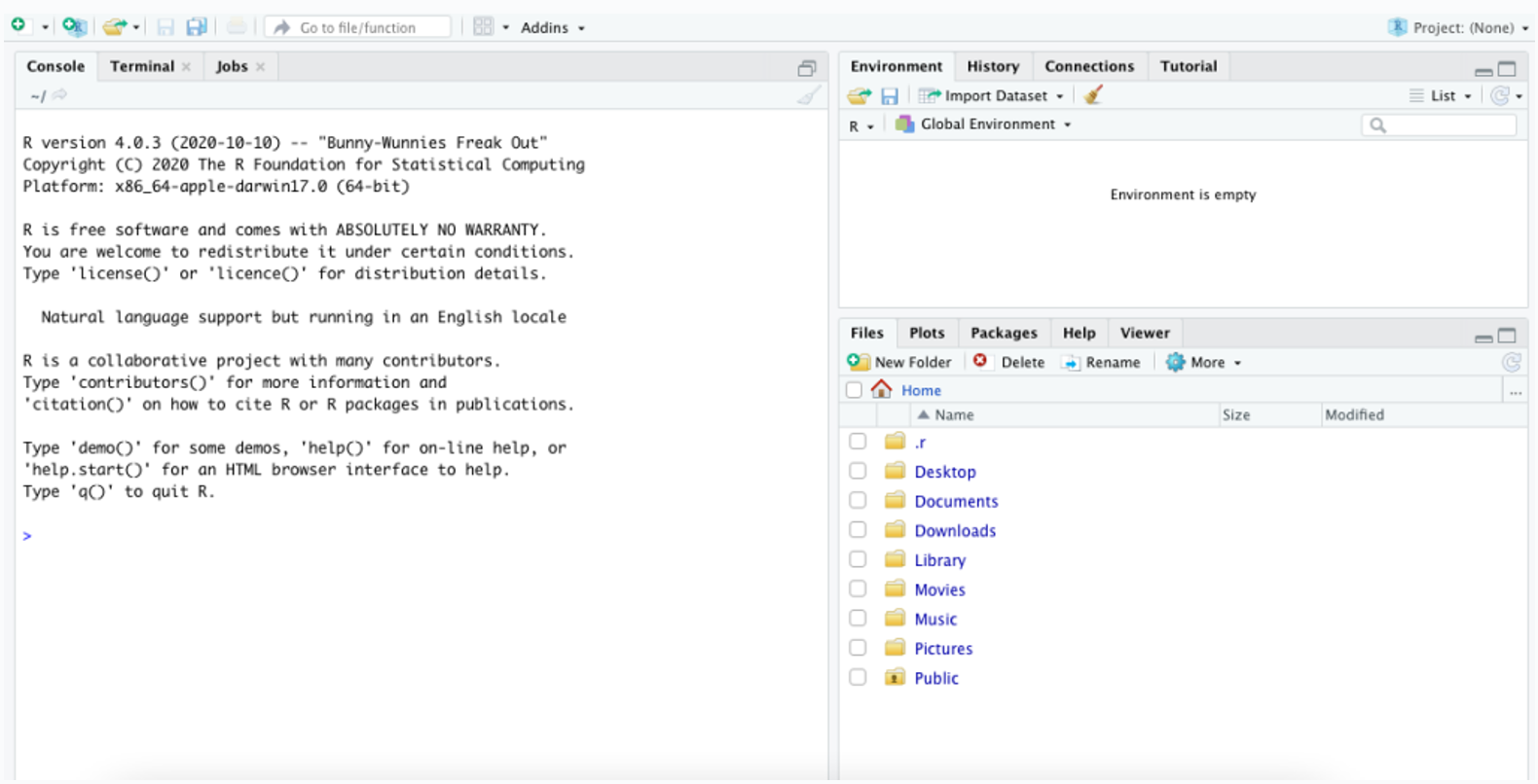 Pagina RStudio all installers care afișează descărcarea pachetului deb pentru Ubuntu Debian